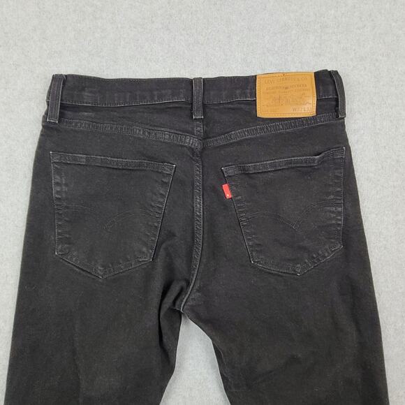 Levi's Men's Straight Jeans - Black - Picture 5 of 16